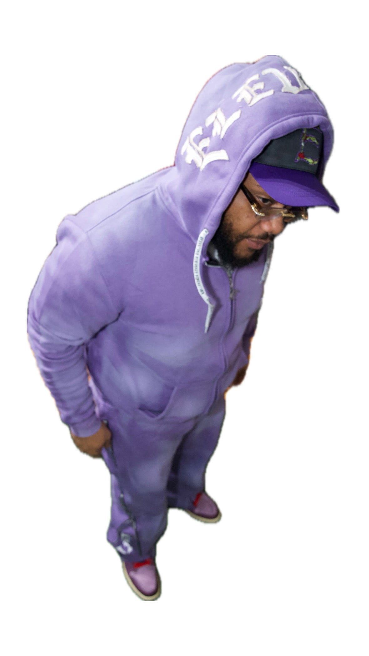Exalt Zip Sweatsuit - Purple